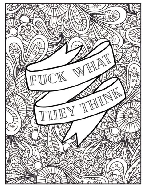 swear word adult coloring pages|inappropriate coloring pages for adults.